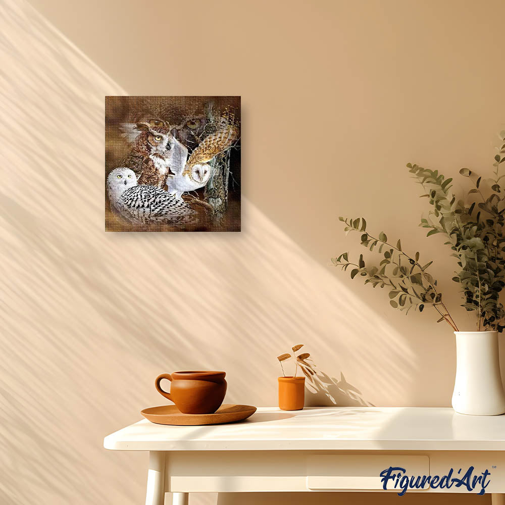 Diamond Painting - Owls