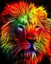 Load image into Gallery viewer, Diamond Painting | Diamond Painting - Lion Orange Colors | animals Diamond Painting Animals lions | FiguredArt