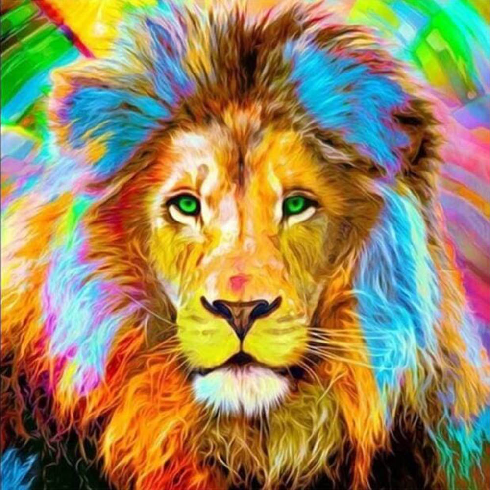 Diamond Painting - Lion Multicolor
