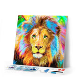 Diamond Painting | Diamond Painting - Lion Multicolor | animals Diamond Painting Animals lions | FiguredArt