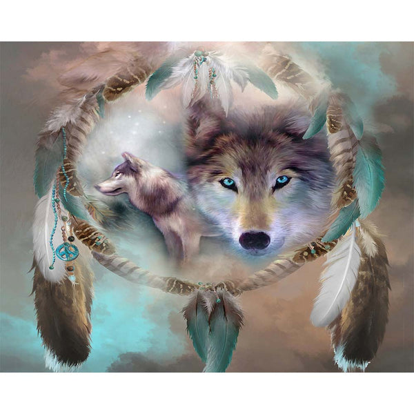 Diamond Painting - Wolves and Feathers