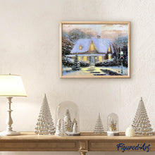 Load image into Gallery viewer, Diamond Painting - Winter Chalet in the snow