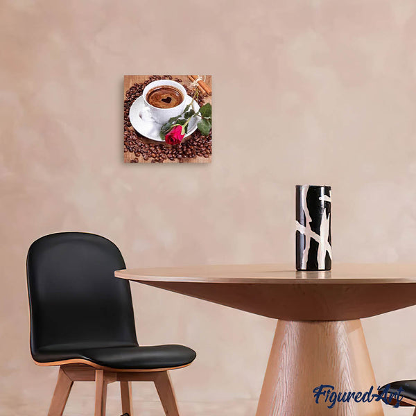 Diamond Painting - Coffee and Rose