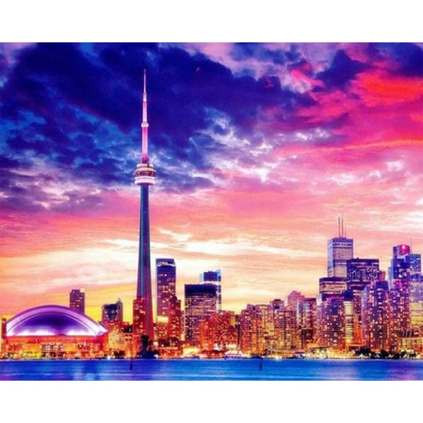 Diamond Painting - Panorama of a big city