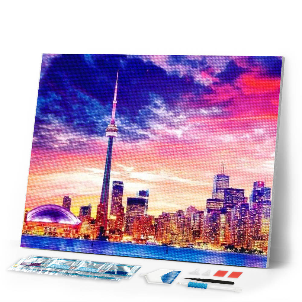Diamond Painting - Panorama of a big city