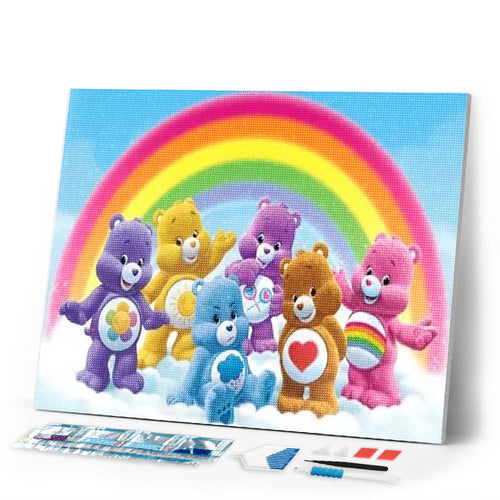 Diamond Painting | Diamond Painting - Bears and Rainbow | Diamond Painting Other other | FiguredArt