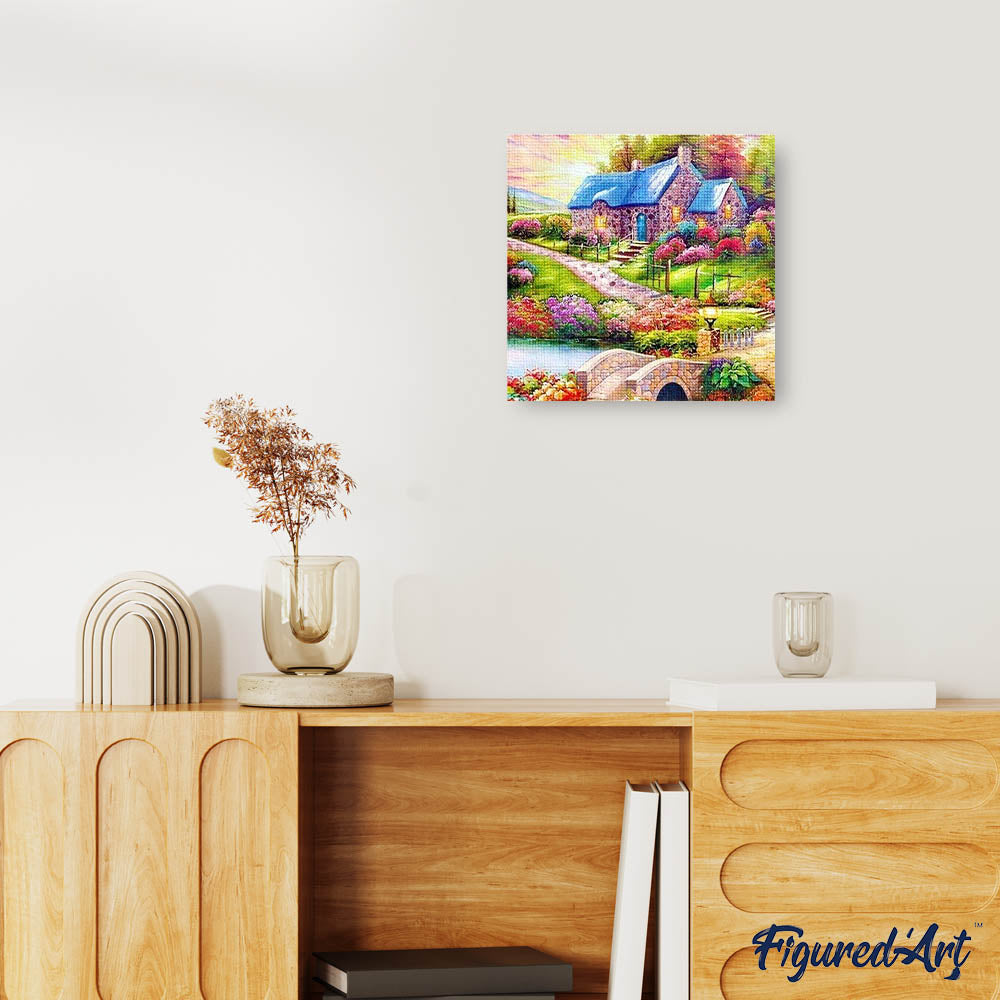 Diamond Painting - Colorful Country House