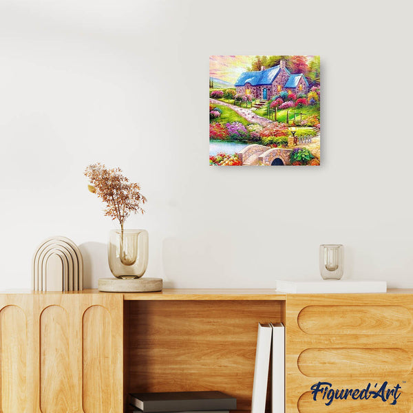 Diamond Painting - Colorful Country House