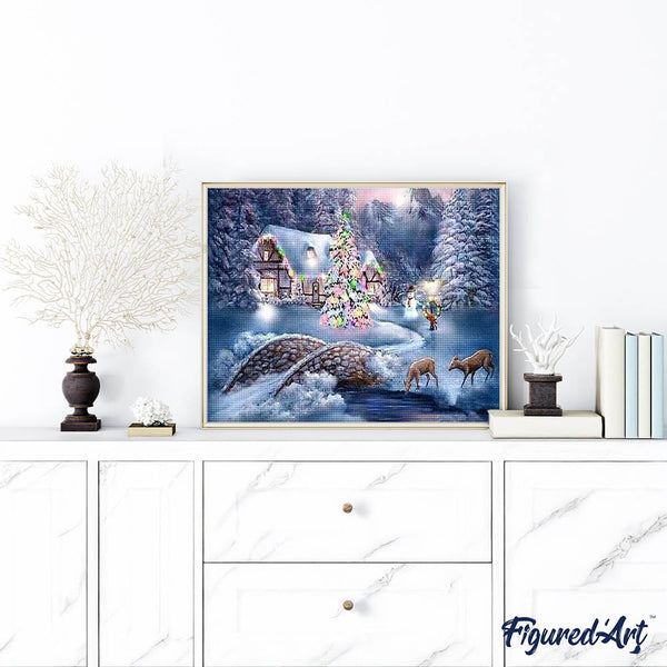 Diamond Painting - Chalet during Winter