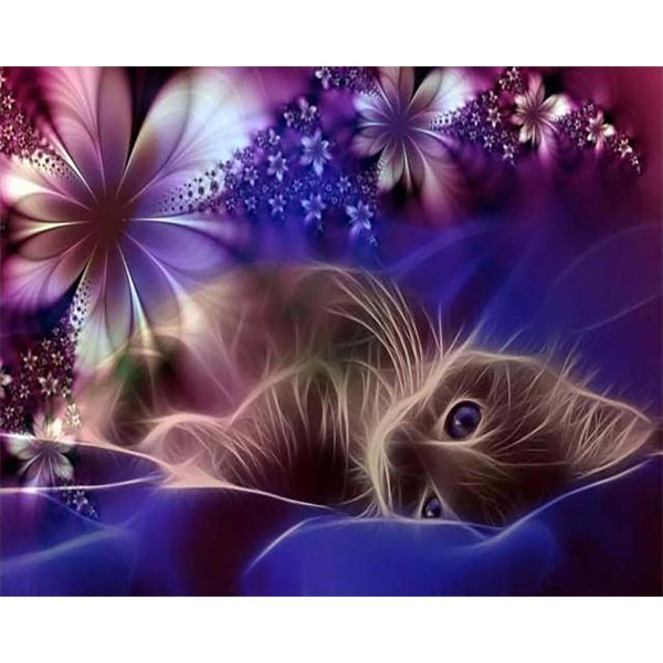 Diamond Painting - Cat dreams