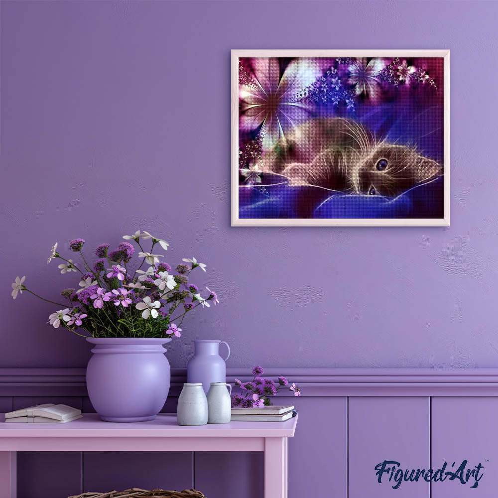Diamond Painting - Cat dreams