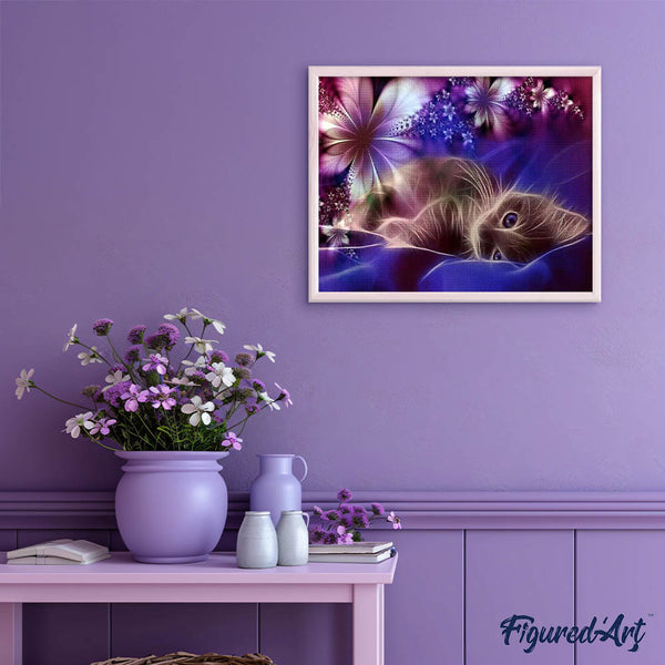 Diamond Painting - Cat dreams