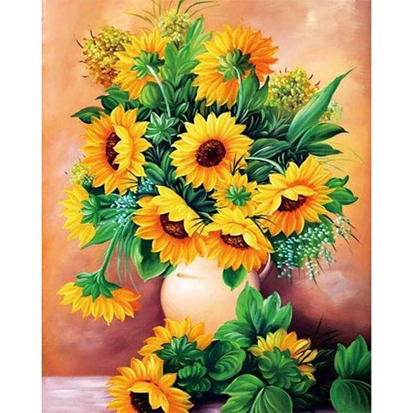 Diamond Painting - Sunflowers Vase