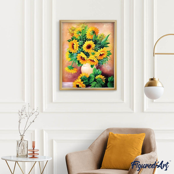 Diamond Painting - Sunflowers Vase