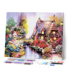 Load image into Gallery viewer, Diamond Painting - House and River
