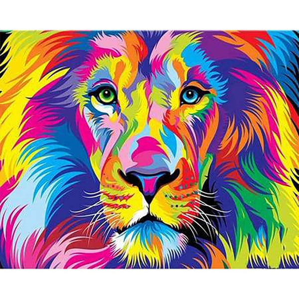 Diamond Painting - Lion Pop Art Style