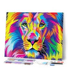 Load image into Gallery viewer, Diamond Painting - Lion Pop Art Style