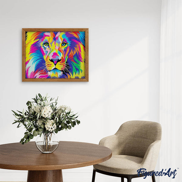 Diamond Painting - Lion Pop Art Style