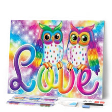 Load image into Gallery viewer, Diamond Painting - Love Owls