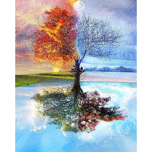 Diamond Painting - 4 Seasons Tree Classic
