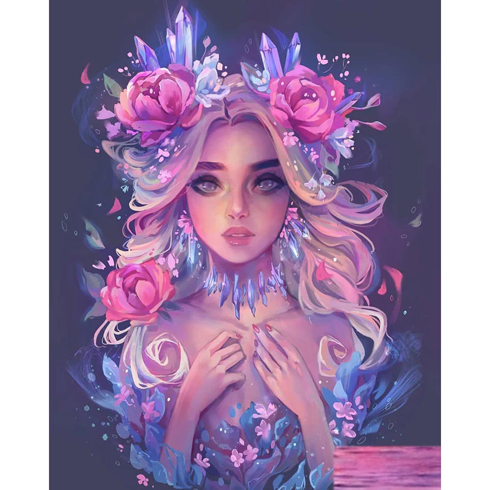 Diamond Painting - Romantic Young Girl