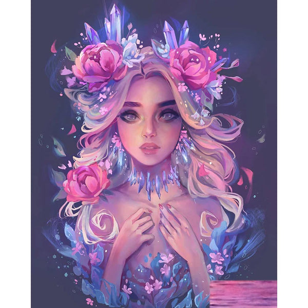 Diamond Painting - Romantic Young Girl