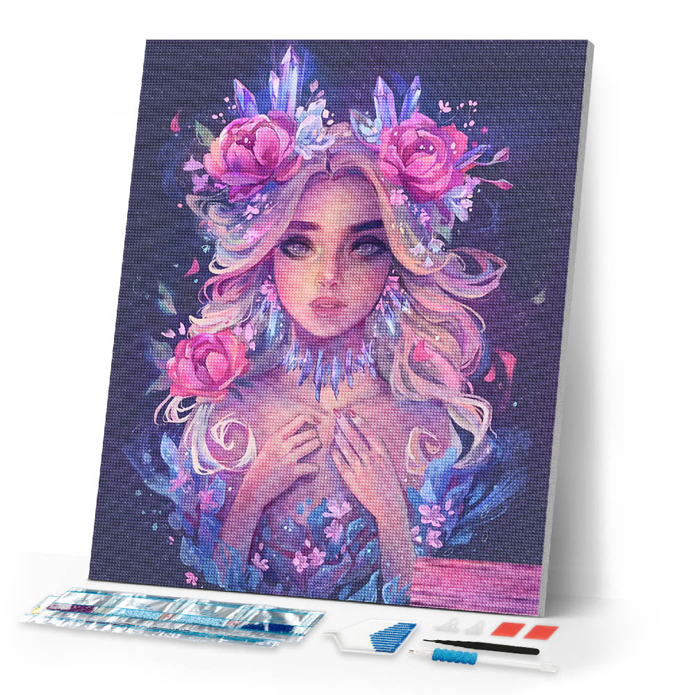 Diamond Painting - Romantic Young Girl