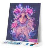 Diamond Painting - Romantic Young Girl