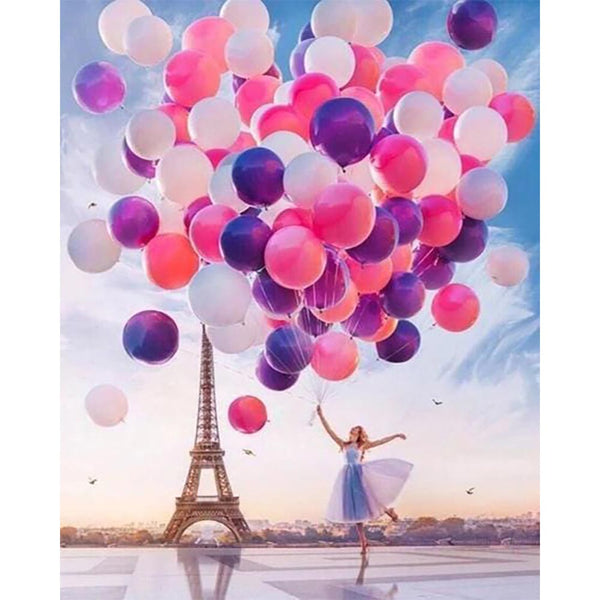 Diamond Painting - Paris and Balloons