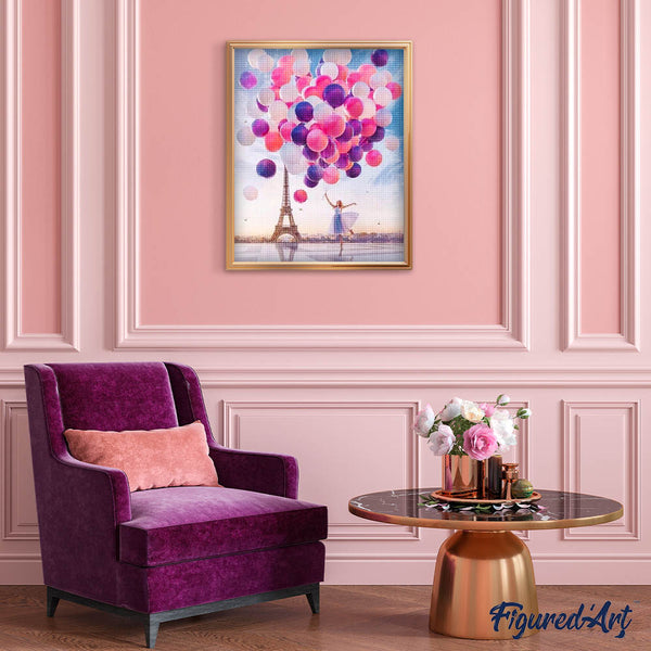 Diamond Painting - Paris and Balloons