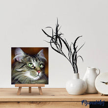 Load image into Gallery viewer, Diamond Painting - Cat Portrait