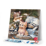 Diamond Painting | Diamond Painting - Kitten Players | animals cats Diamond Painting Animals | FiguredArt