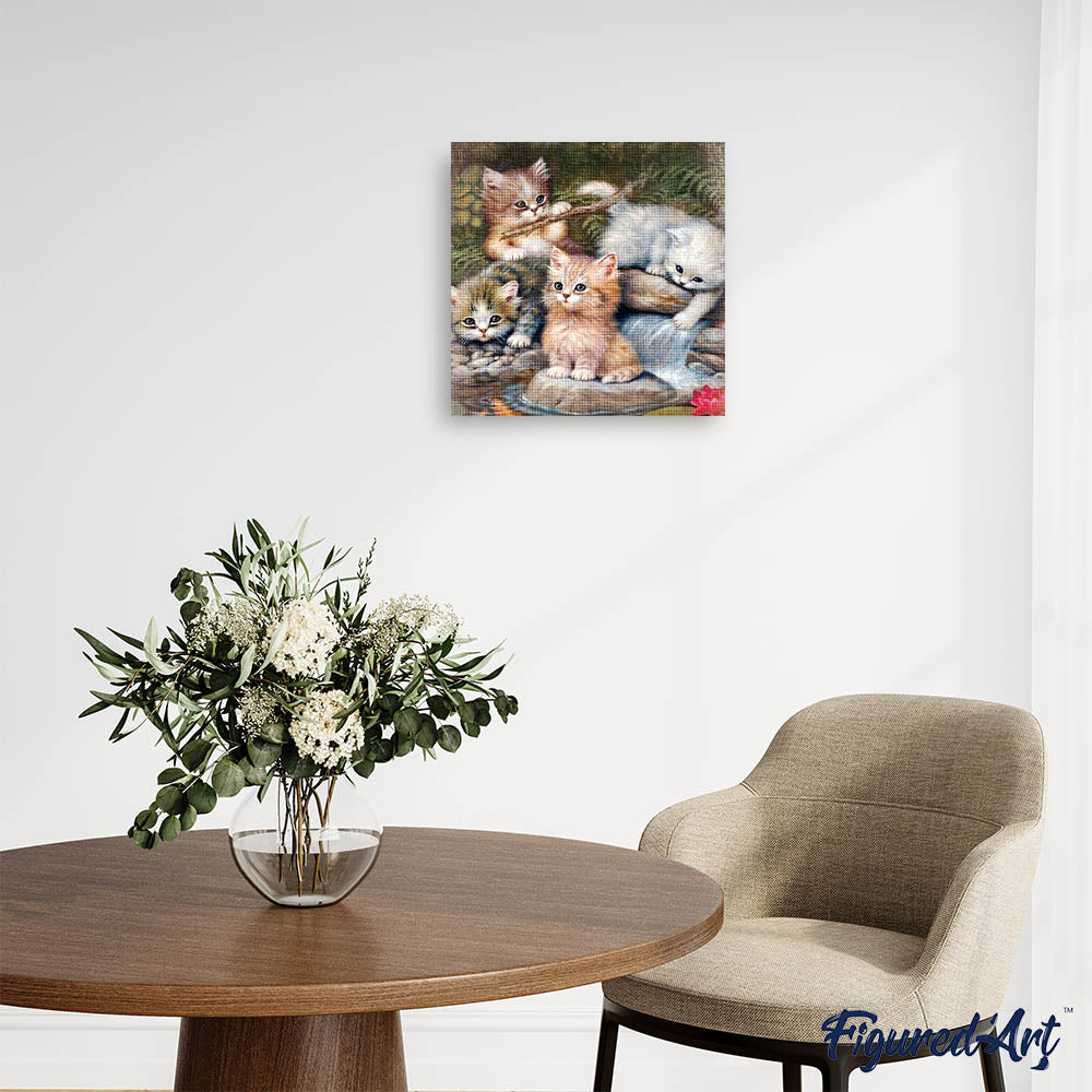 Diamond Painting - Kitten Players