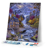 Diamond Painting | Diamond Painting - River at Night | Diamond Painting Landscapes landscapes | FiguredArt