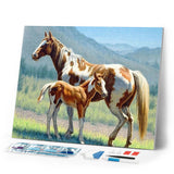 Diamond Painting | Diamond Painting - Horse and Foal | animals Diamond Painting Animals horses | FiguredArt