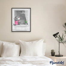 Load image into Gallery viewer, Diamond Painting - Kitten Moonlight
