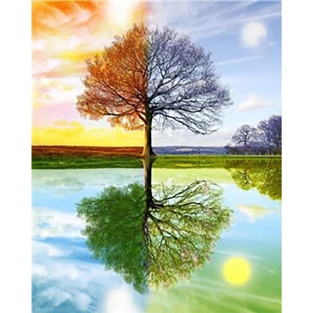 Diamond Painting - 4 Seasons Tree 2