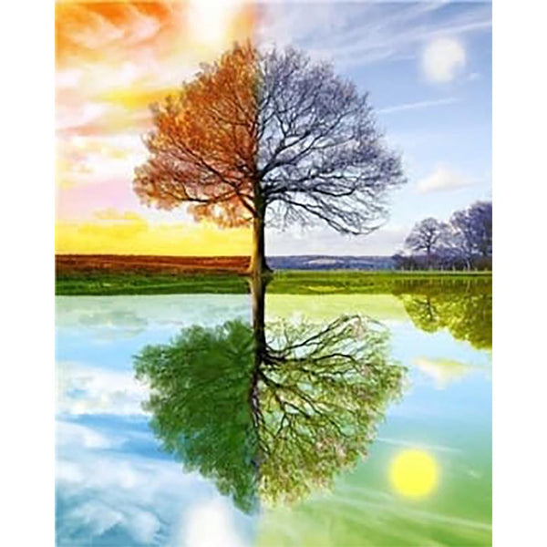 Diamond Painting - 4 Seasons Tree 2