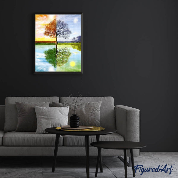 Diamond Painting - 4 Seasons Tree 2