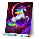 Diamond Painting | Diamond Painting - Unicorn and Eclipse | animals Diamond Painting Animals unicorns | FiguredArt