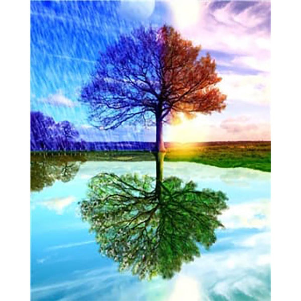 Diamond Painting - 4 Seasons Tree