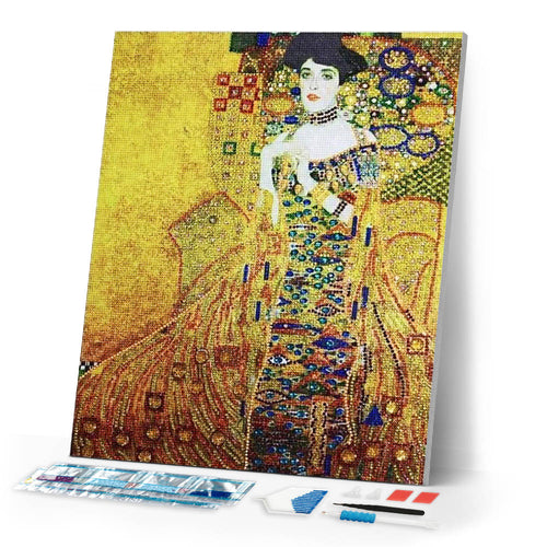 Diamond Painting | Diamond Painting - Ms. Bauer Klimt | Diamond Painting Famous Paintings famous paintings | FiguredArt