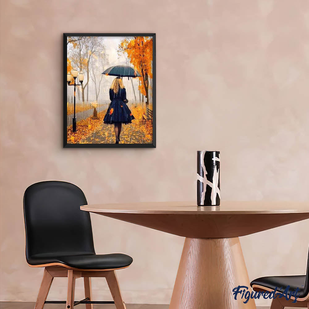 Diamond Painting - Woman in the Rain