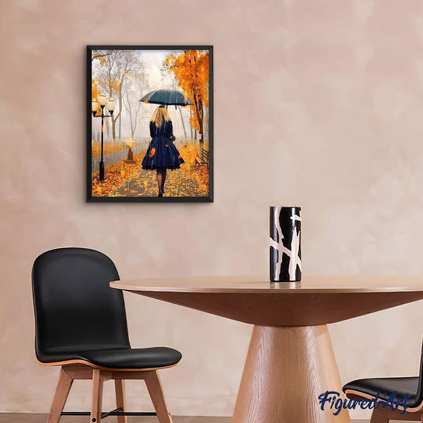 Diamond Painting - Woman in the Rain