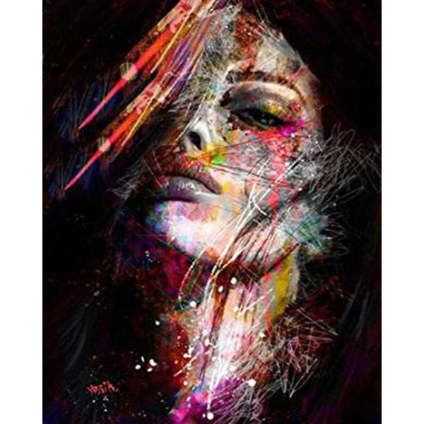 Diamond Painting - Colorful Face