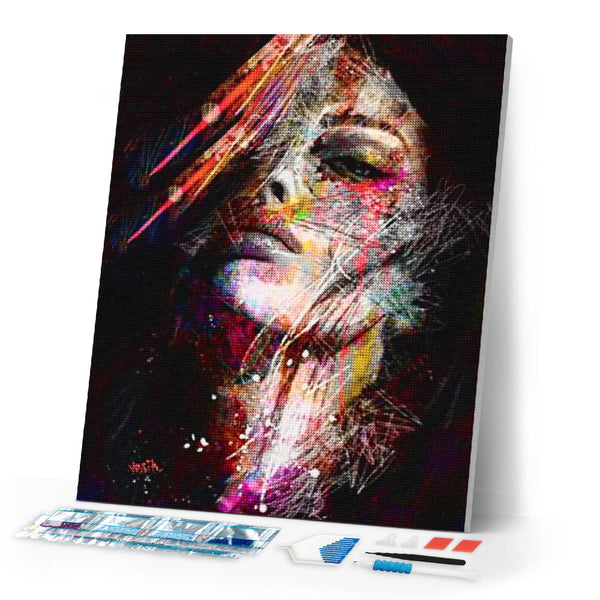Diamond Painting - Colorful Face
