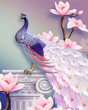 Load image into Gallery viewer, Diamond Painting - Pretty Peacock and Flowers