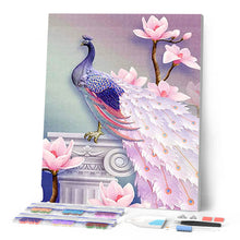 Load image into Gallery viewer, Diamond Painting - Pretty Peacock and Flowers