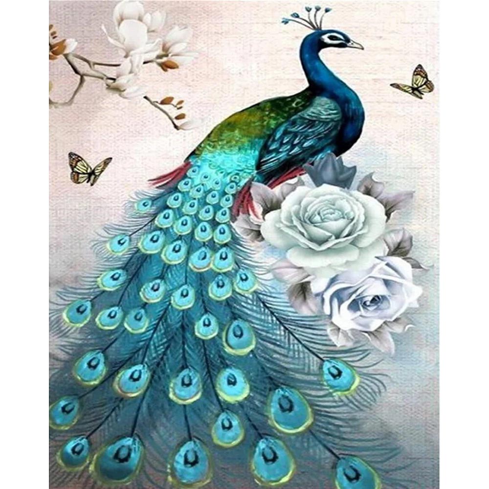 Diamond Painting - Peacock and bright colors