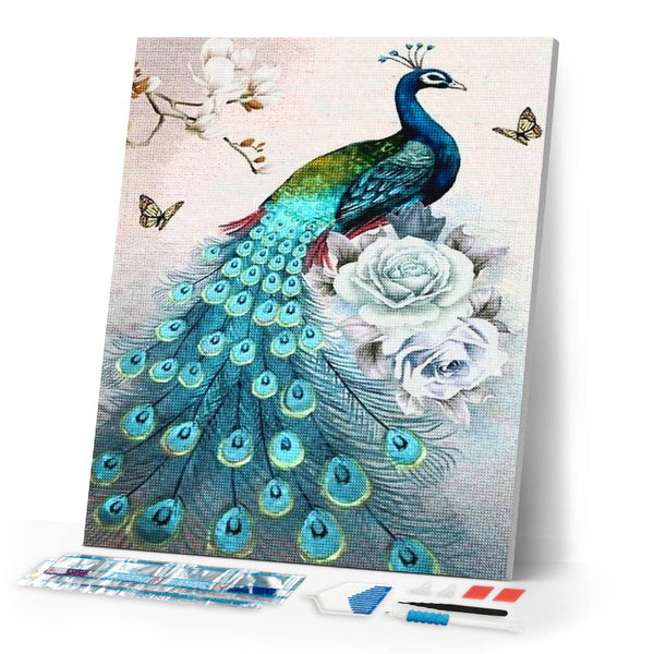 Diamond Painting - Peacock and bright colors